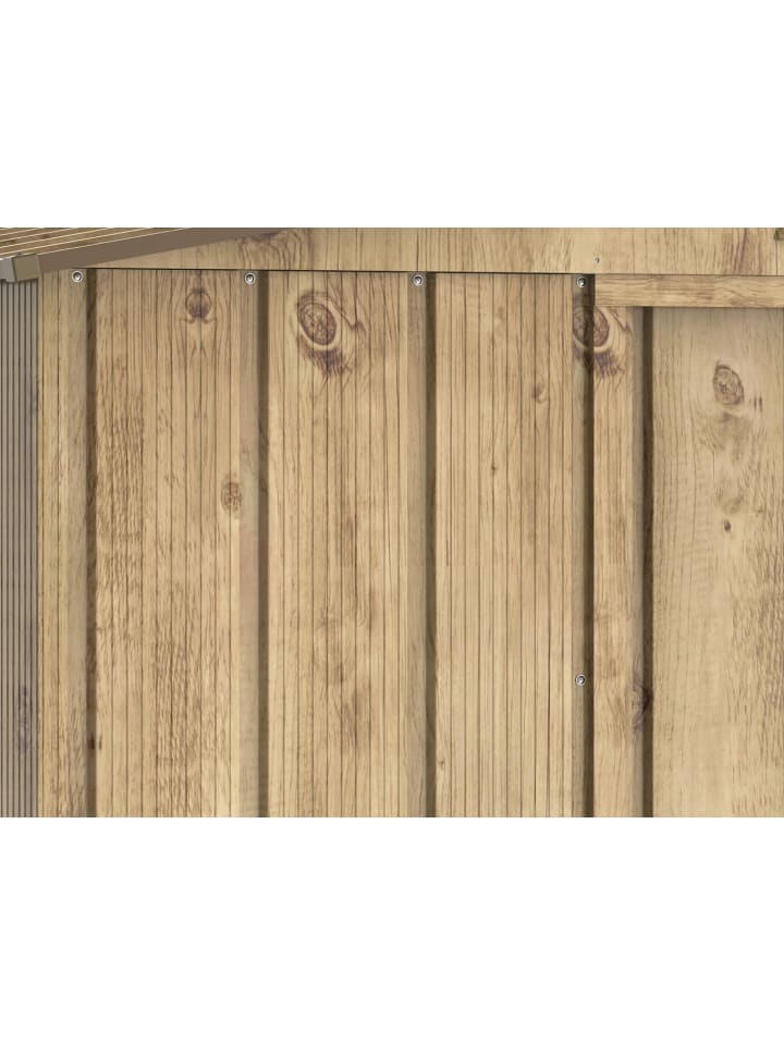 VCM  Metall Gerätehaus 262x174 Gartenhaus Schiebetür in Braun günstig kaufen onesize