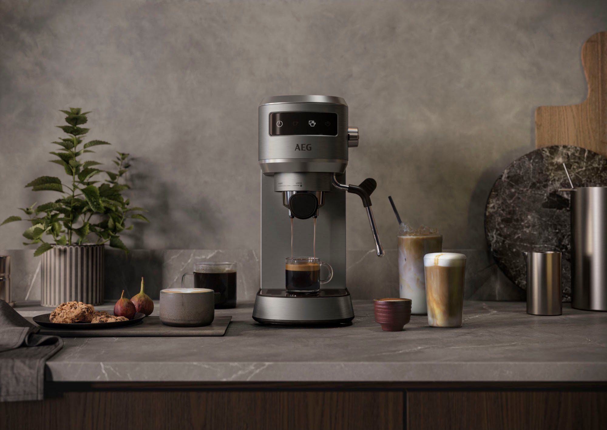 AEG Siebträgermaschine Gourmet 6 EC6-1-6ST, Korbfilter