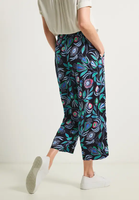 CECIL Casual Fit Printhose in 3/4