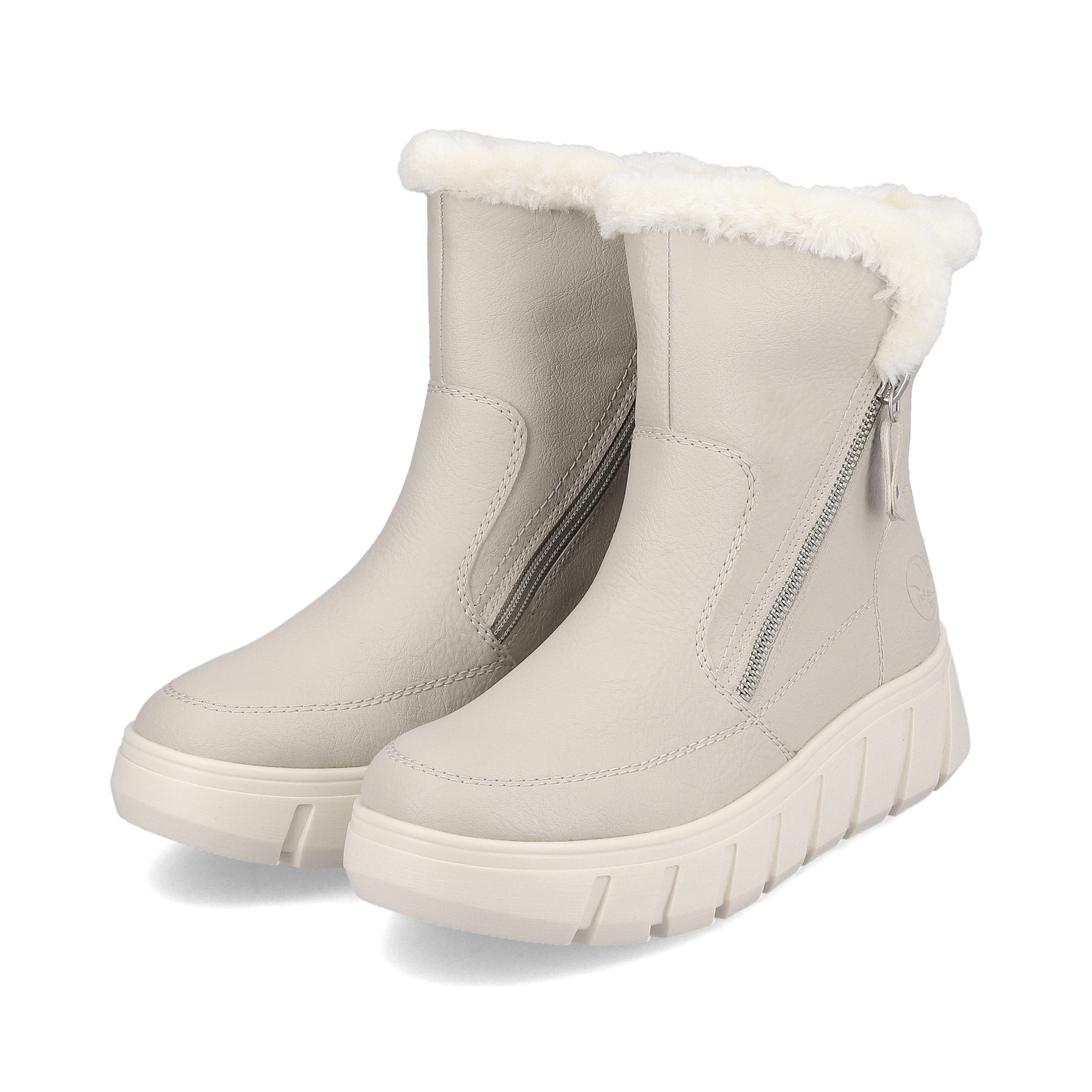 Rieker Damen Kurzstiefel hellbeige