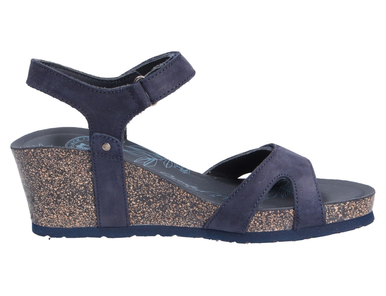 PANAMA JACK Keilsandalen blau Julia Basics B10 Nobuck