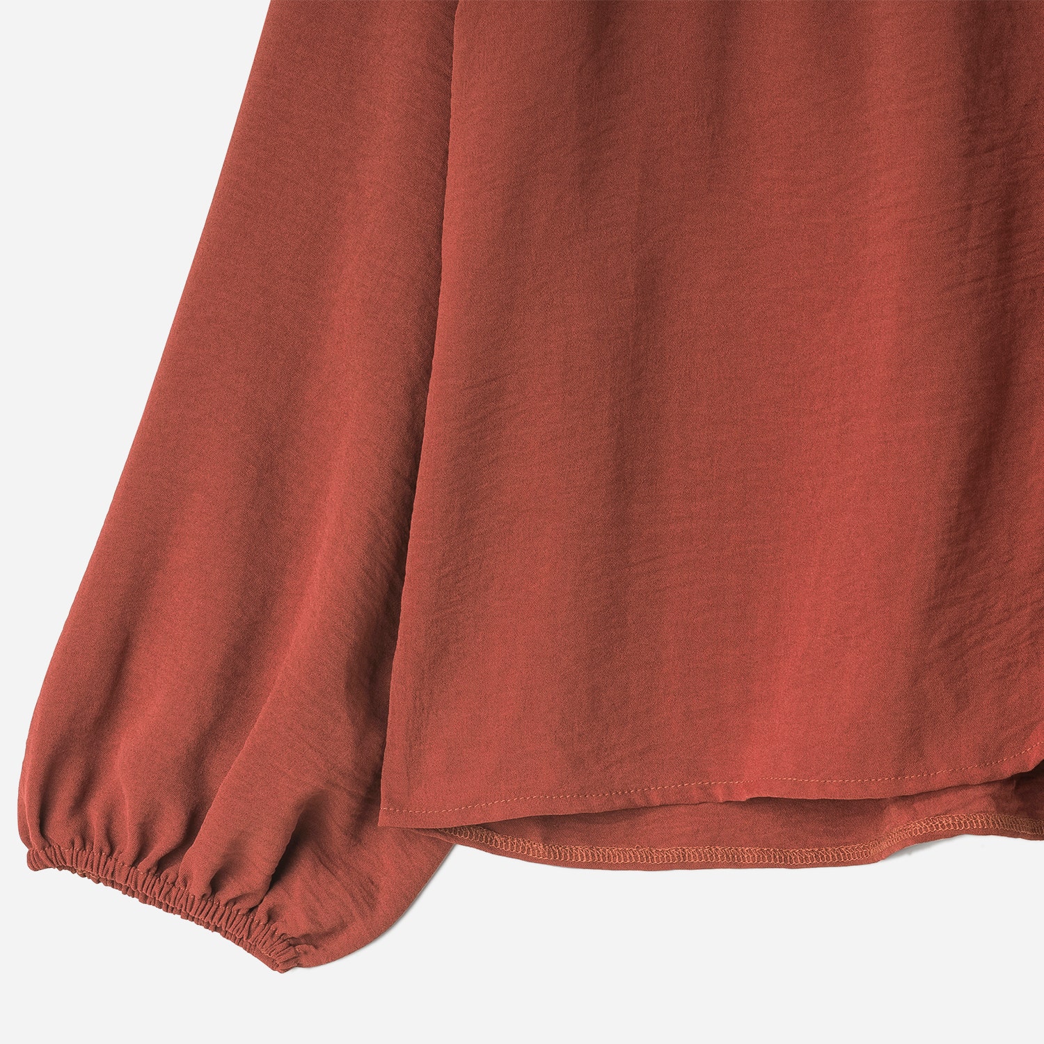 Chemise TEXTO terracotta à volants