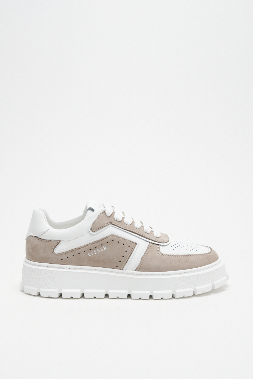 CPH332 leather mix greige/white