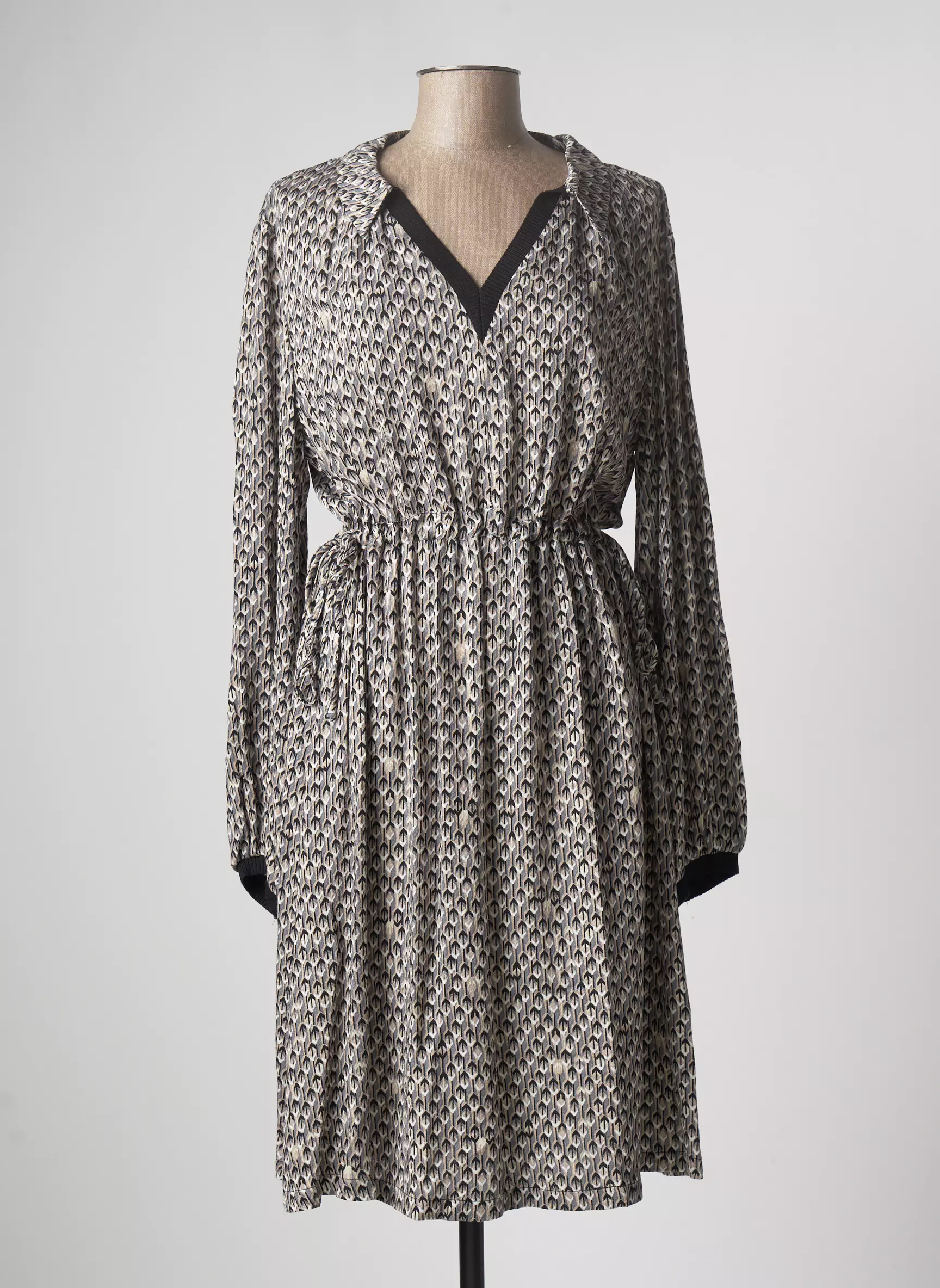 Nu Robes Mi Longues Femme couleur gris
