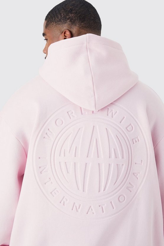 Plus Oversize Man Worldwide Hoodie