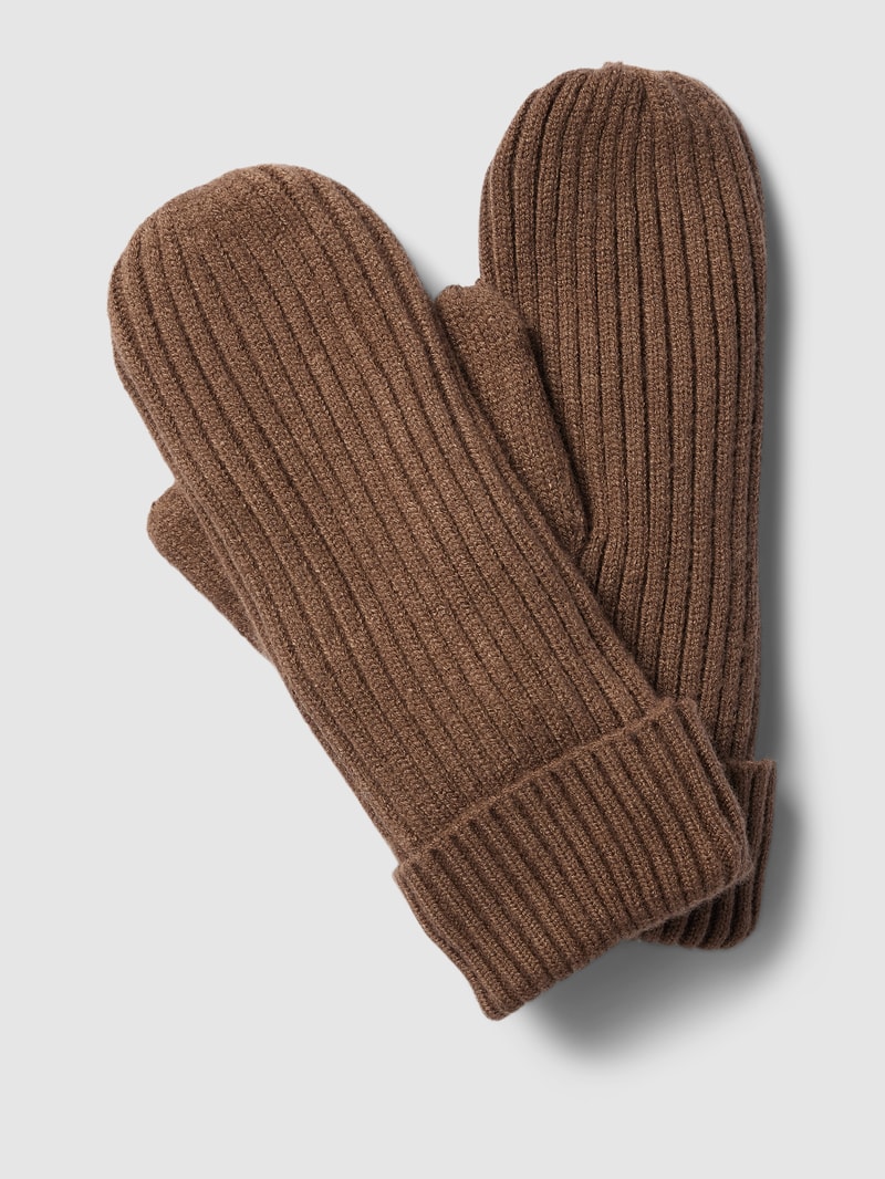 Handschuhe mit breitem Umschlag Modell 'ZENNA' in dunkelgrün