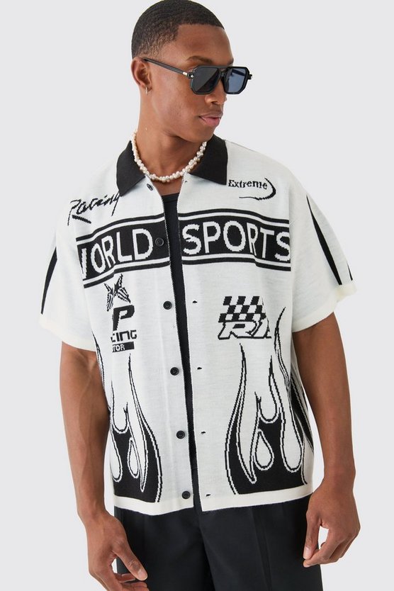 Kastiges Moto-Hemd