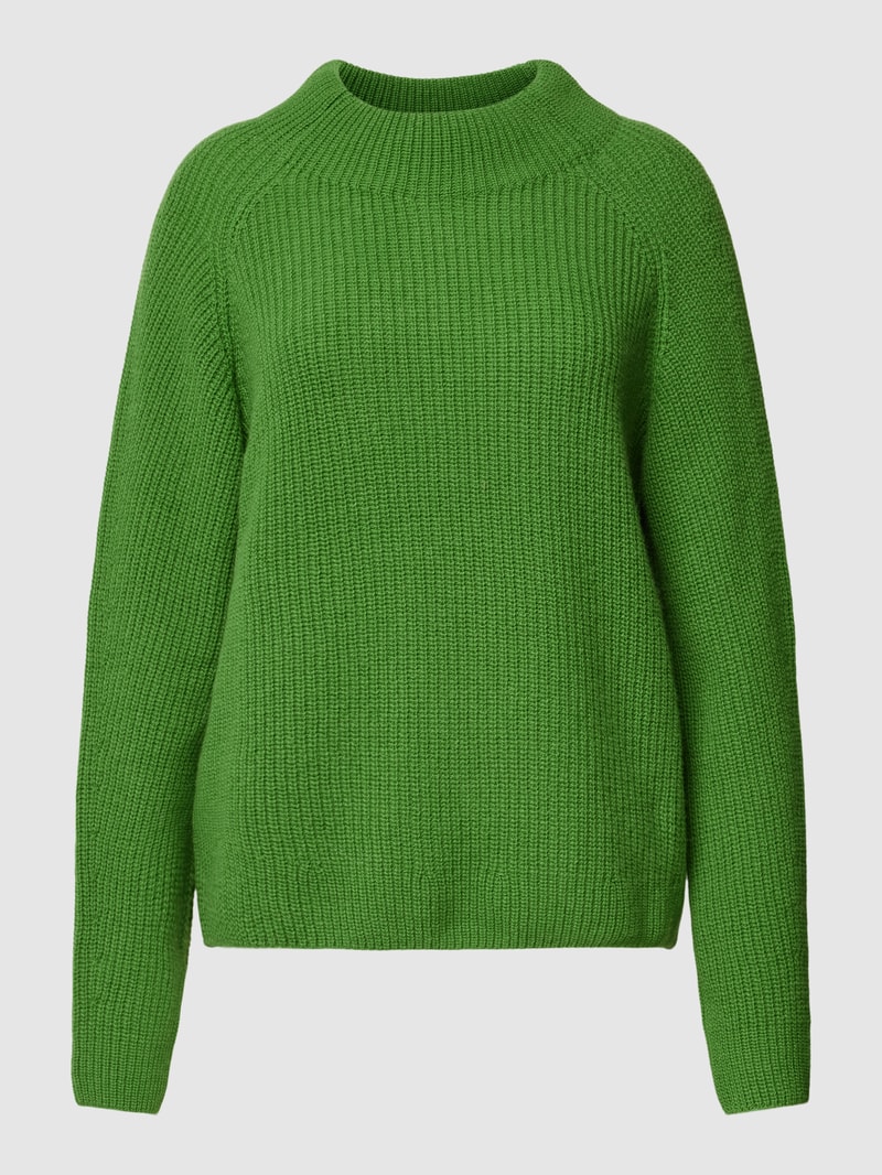 Strickpullover mit Rundhalsausschnitt in apfelgrün