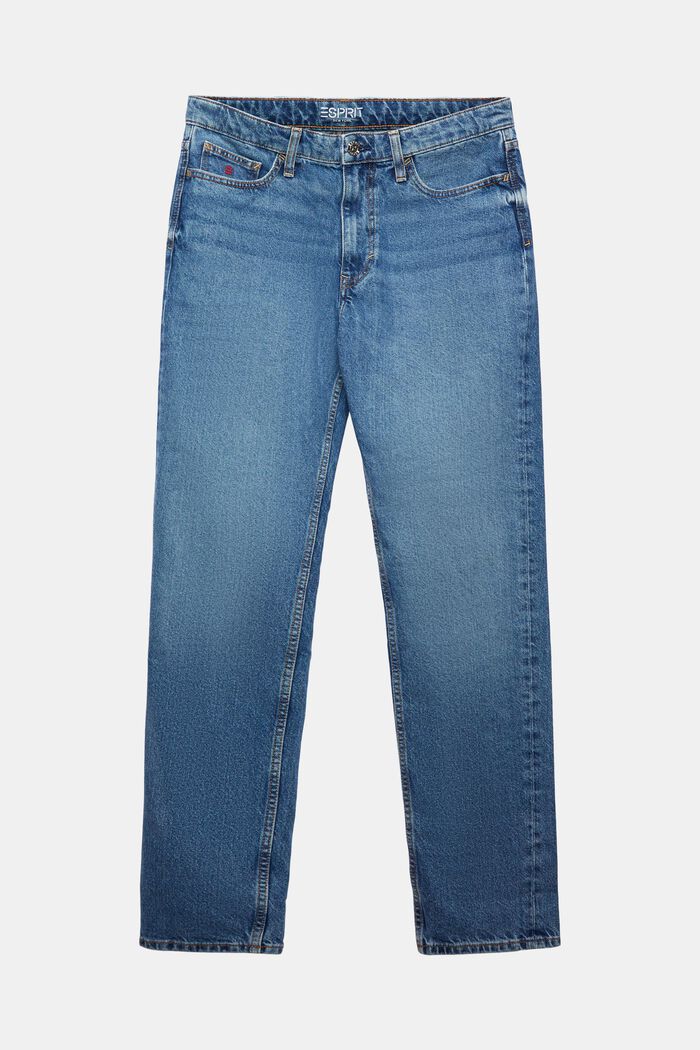 Jeans mit geradem Bein und mittlerer Bundhöhe