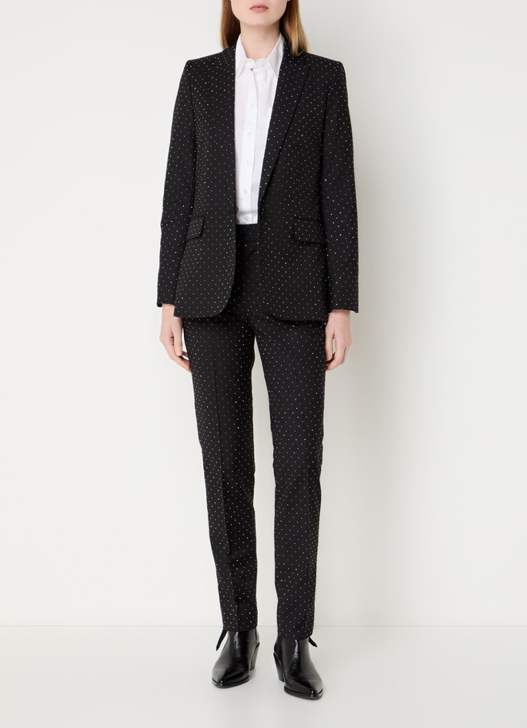 Zadig&Voltaire faux blazer with rhinestones and flap pockets