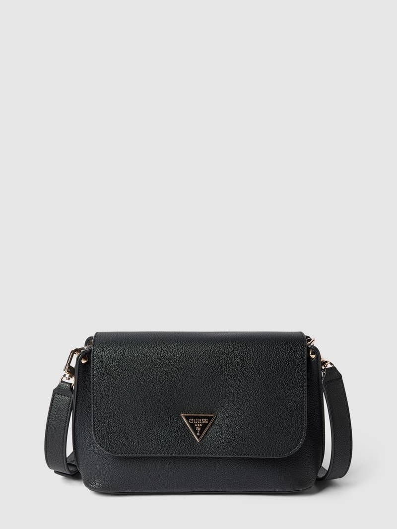 Handtasche mit Label-Applikation Modell 'MERIDIAN' in black