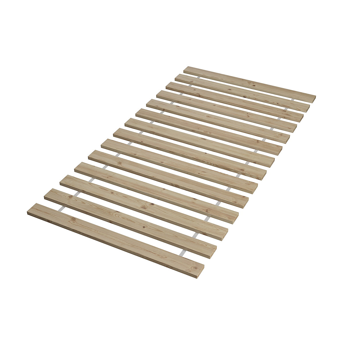 Bettenset mit Holzgestell, Rost und Matratze 100x200
