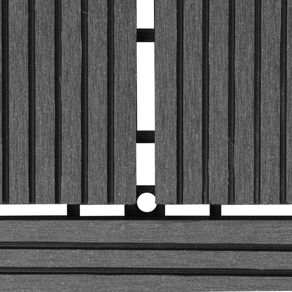 Tapferer Ping Terrassendielen Terrassenfliesen 11 Stk. 30 x 30 cm WPC 1 qm, (1-St)