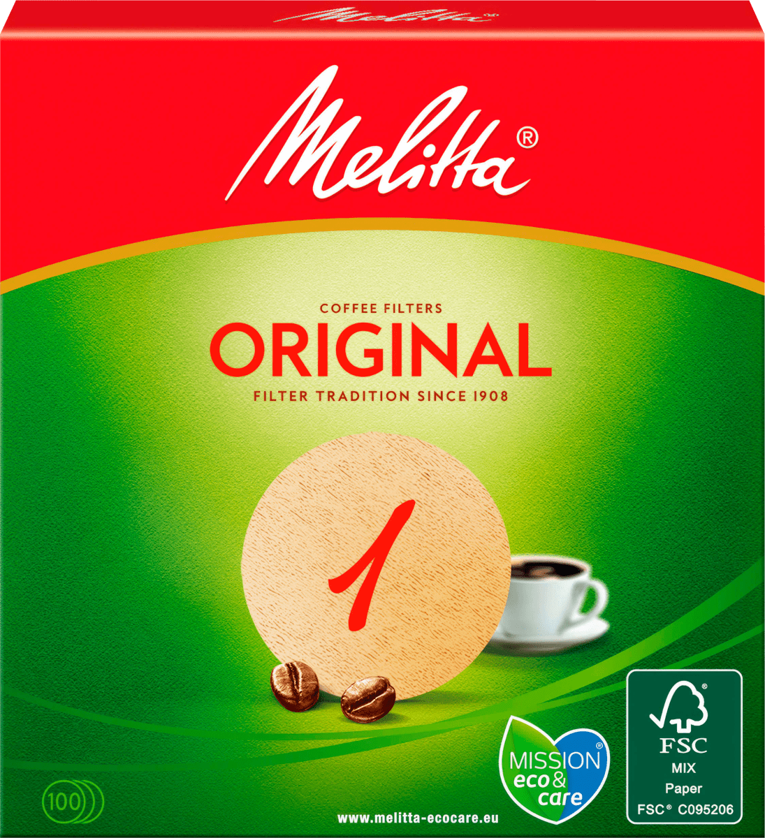 Kaffee-Rundfilter Original 1 naturbraun, 100 St