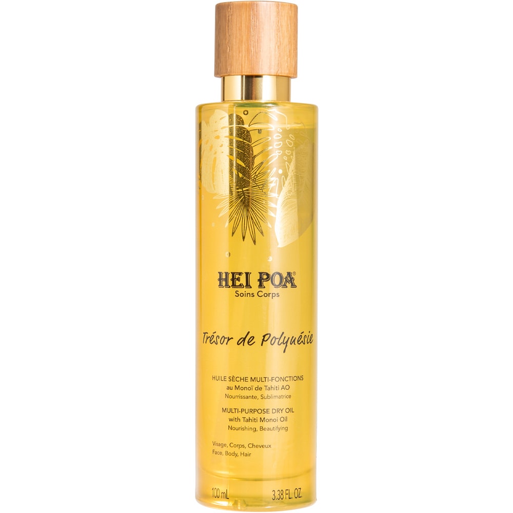 Hei Poa Huile Sèche Multi-fonctions Trésor de Polynésie  100ml Huile Sèche
