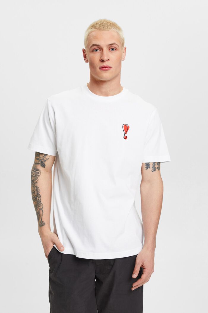 T-Shirt mit Herzmotiv aus nachhaltiger Baumwolle