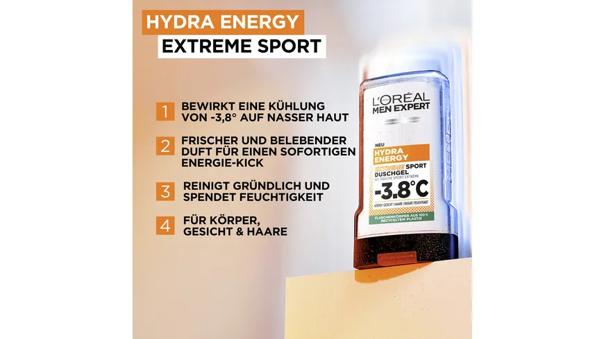 L'Oréal Men Expert Hydra Energy Extreme Sport Durschgel 250 ml
