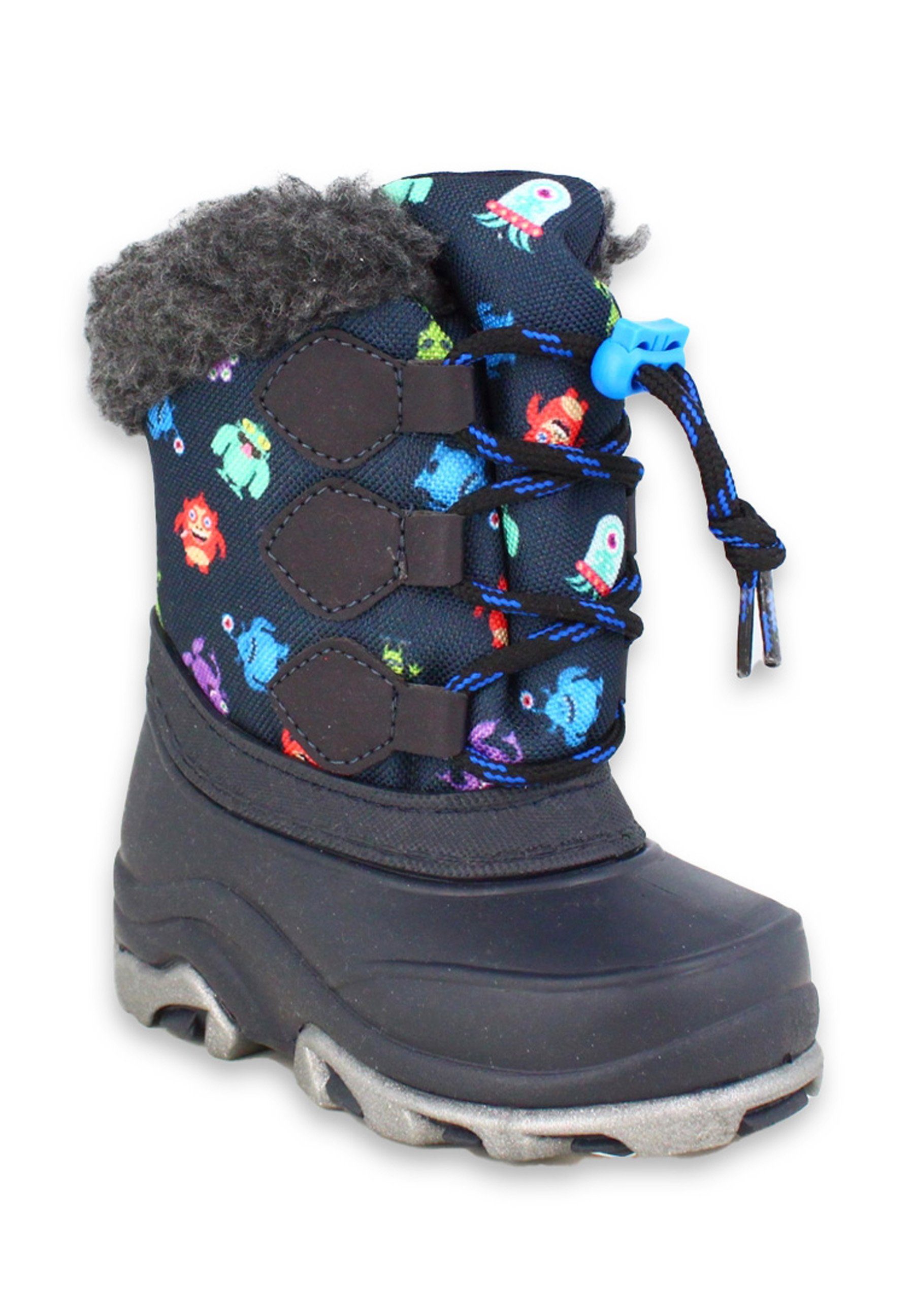 Beck Wintermoster, Kurzschaft- Winterstiefel (für Jungs, für warme Füße bei Kälte und Schnee) mit Schnellschnürung, kuscheliges Warmfutter
