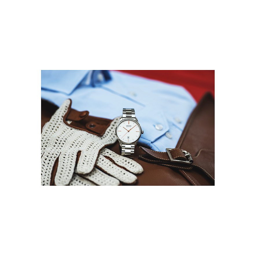 Union Glashütte Herrenuhr Viro Datum 41 mm