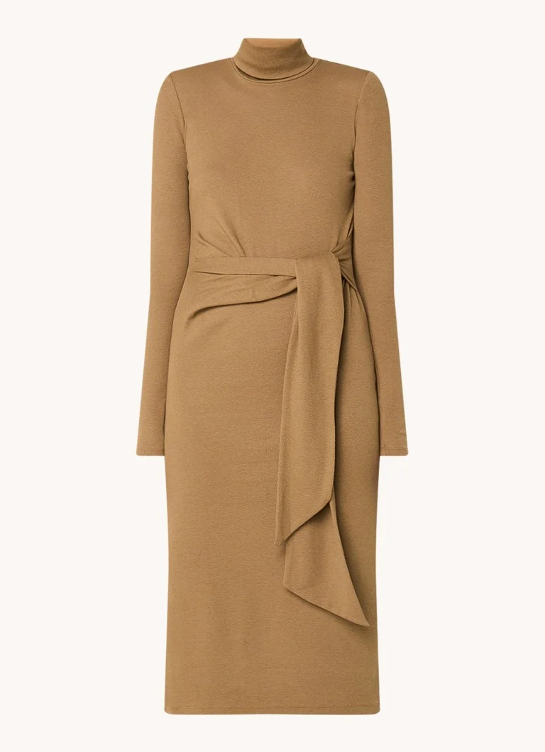 Ralph Lauren midi haljina s pojasom za vezanje i rolkom