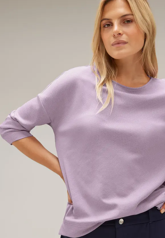 Street One Shirt mit Streifenstruktur