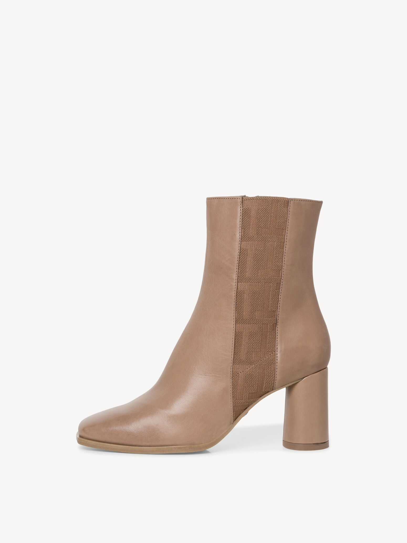 Bottine en cuir - marron
