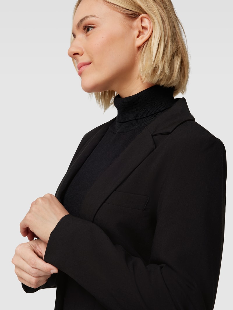 Blazer mit Reverskragen Modell 'Sigrid' in schwarz