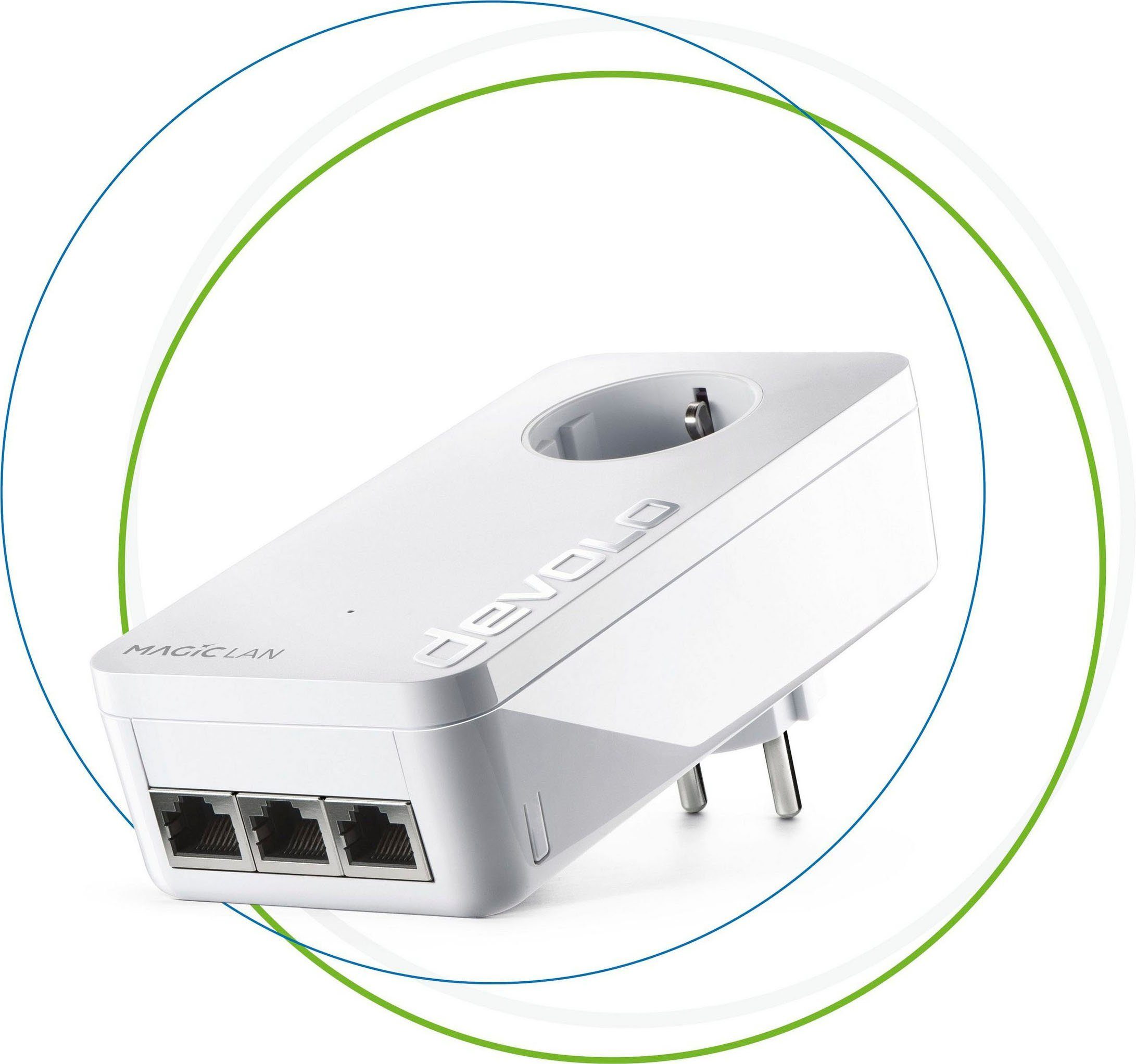 DEVOLO Magic 2 LAN triple Ergänzung (2400Mbit, 3x GbitLAN, Heimnetz) LAN-Router
