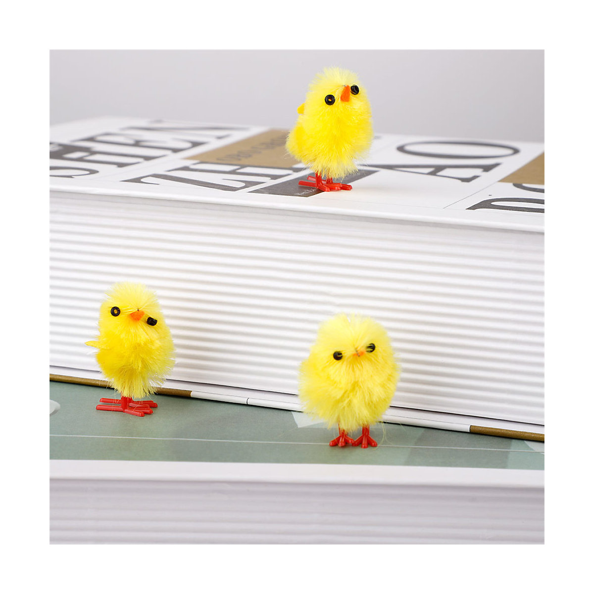 Mini Osterküken 3cm (60 Stück) Dekofiguren für Kinder