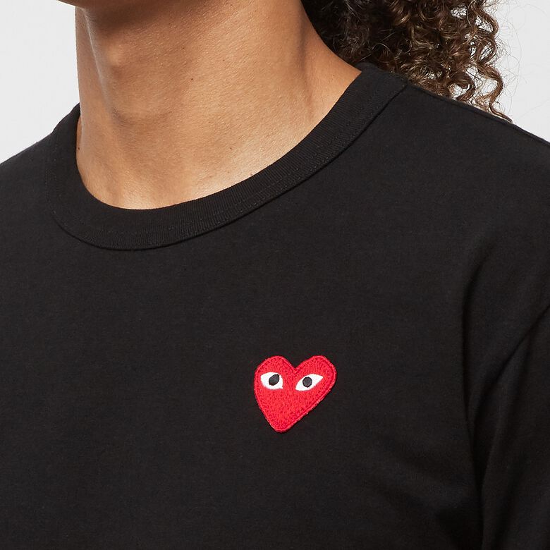 Comme des Garcons Play Big Red Heart Logo T-Shirt black