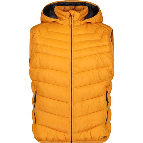 HERREN WESTE MAN VEST SNAPS HOOD