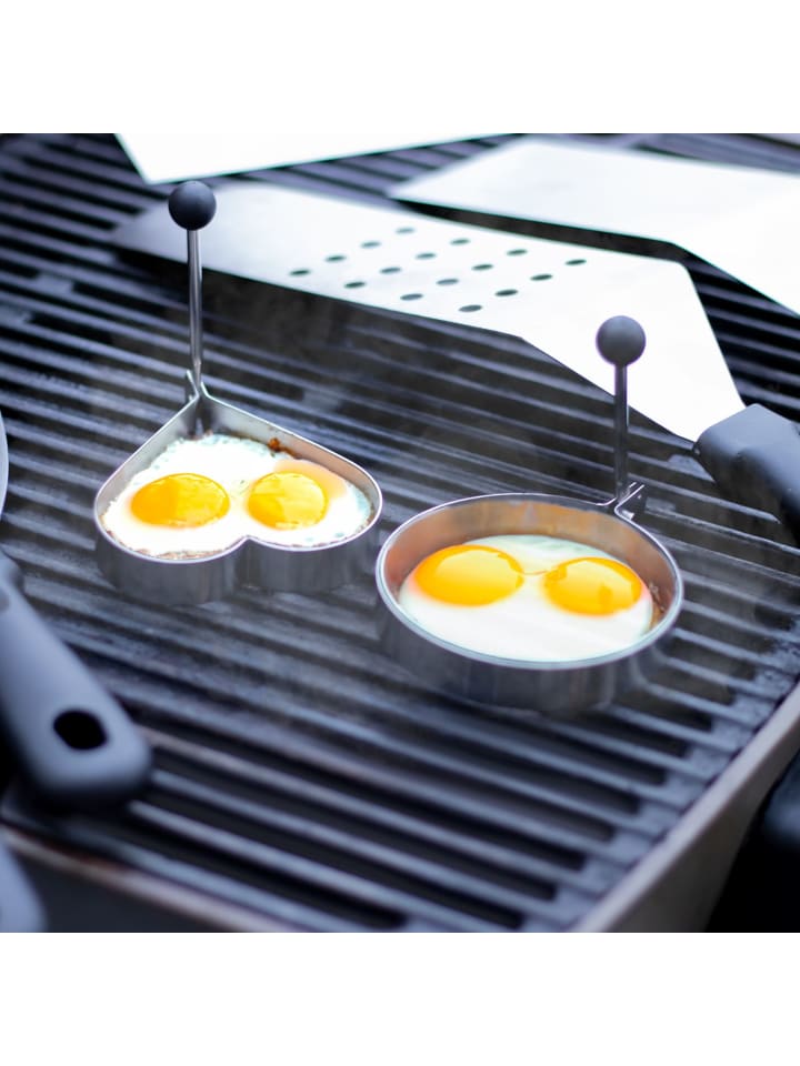 Intirilife 9-teiliges Grillbesteck Set Edelstahl in Silber - Schwarz günstig kaufen onesize
