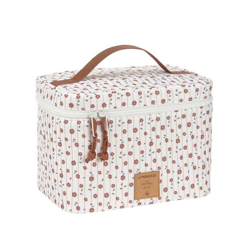 Trousse nurserie vanity nomade fleurs blanc Lässig