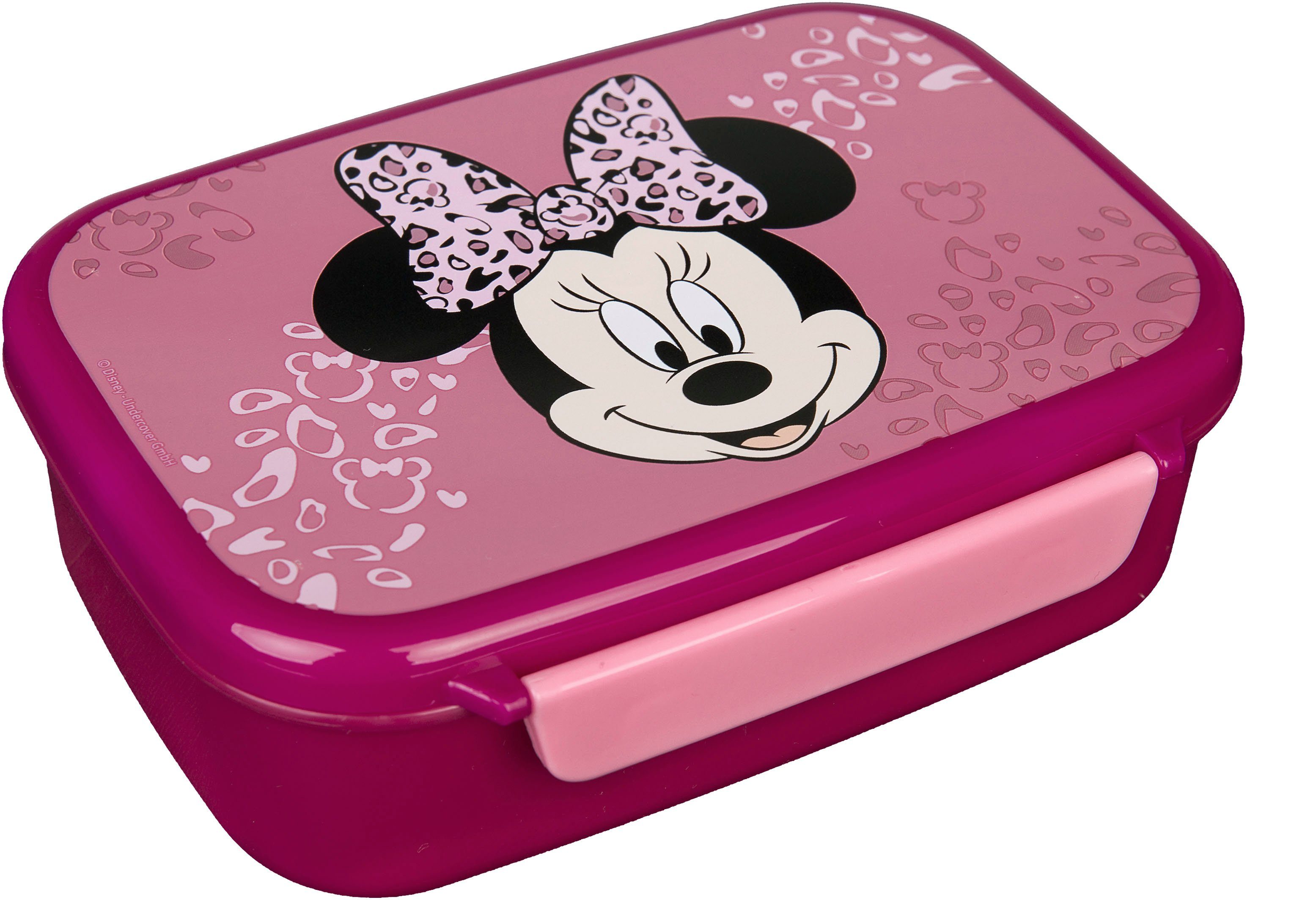 Scooli Lunchbox Minnie Mouse, Kunststoff, (Set, 2-tlg), Brotzeitdose & Trinkflasche