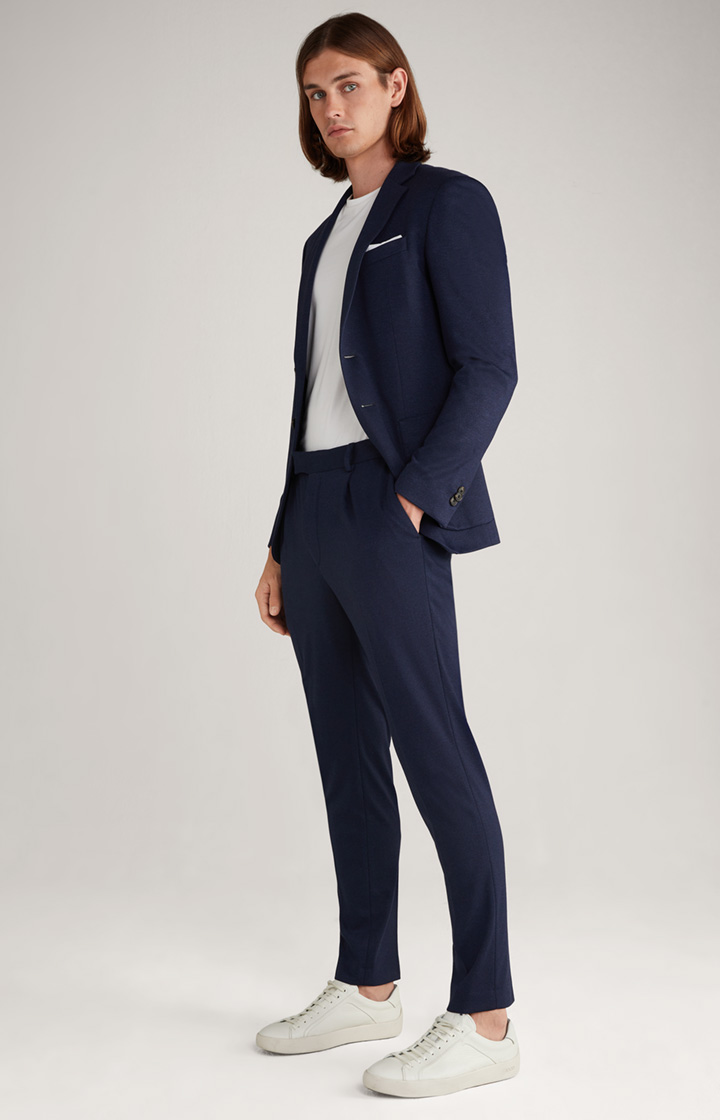 Jersey-Baukasten-Hose Bird in Navy meliert