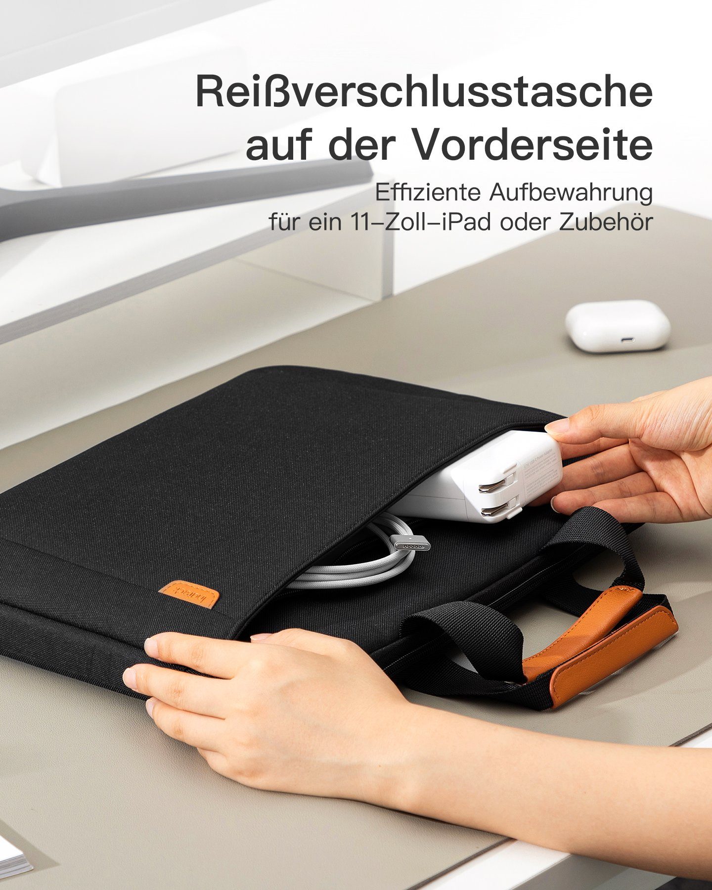 Inateck Laptoptasche Kompatibel mit 15.3 Zoll MacBook Air M2, den meisten 14 Zoll Laptop