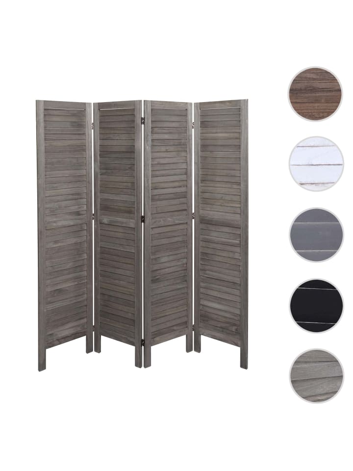 MCW Paravent G30 im Shabby-Look, Grau-braun günstig kaufen onesize