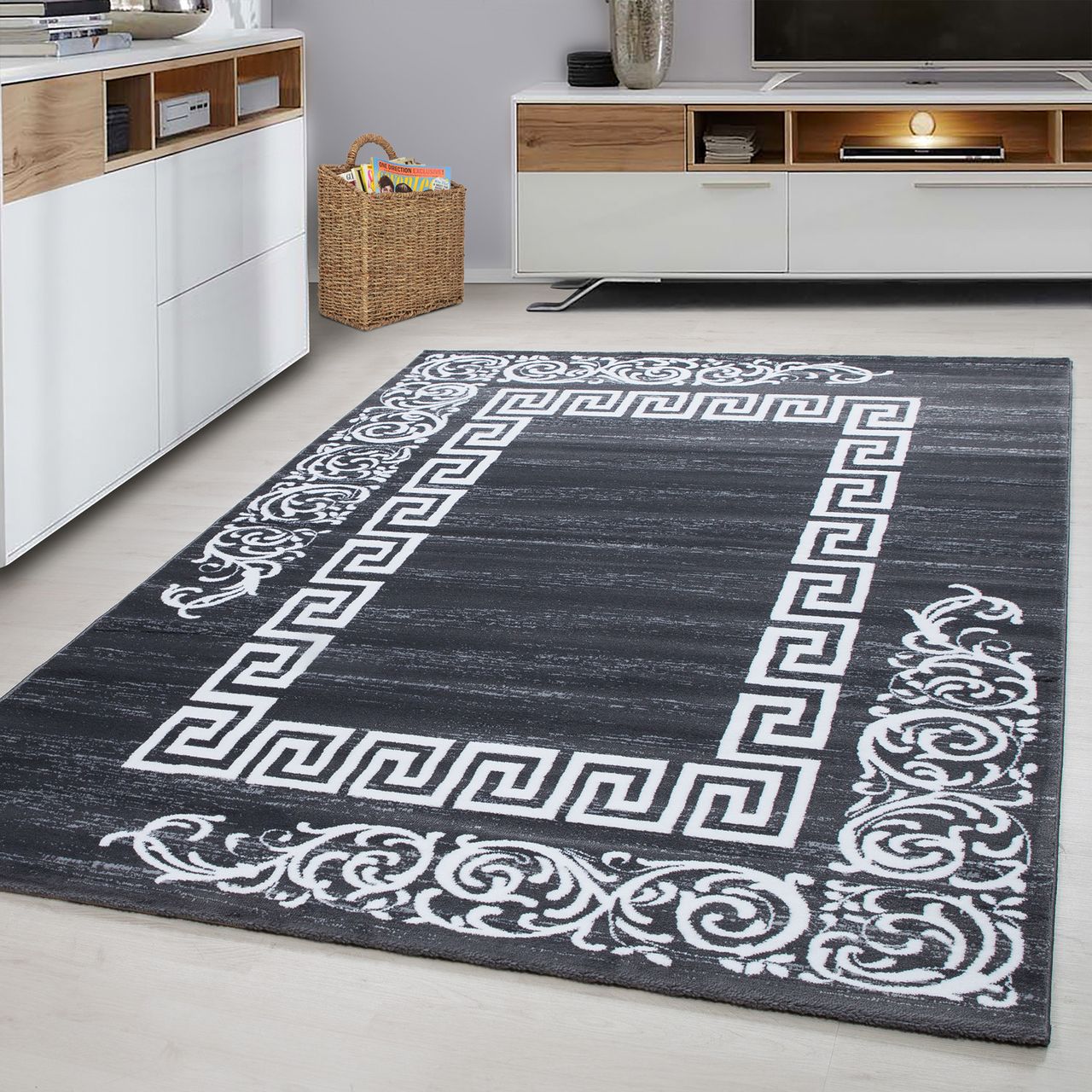 Ayyildiz Teppich, MIAMI 6620, GREY, 120 x 170 cm
