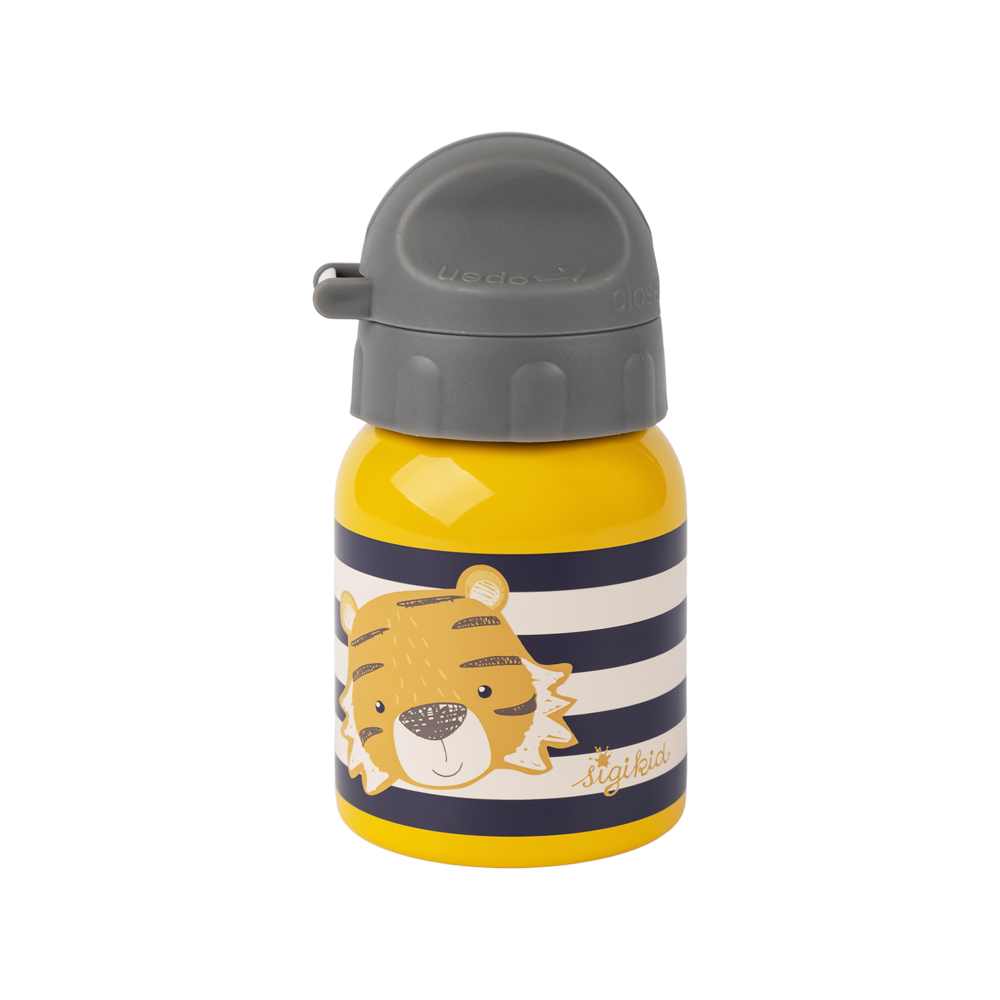 Kinder Set Edelstahl-Trinkflasche und Brotbox Tiger