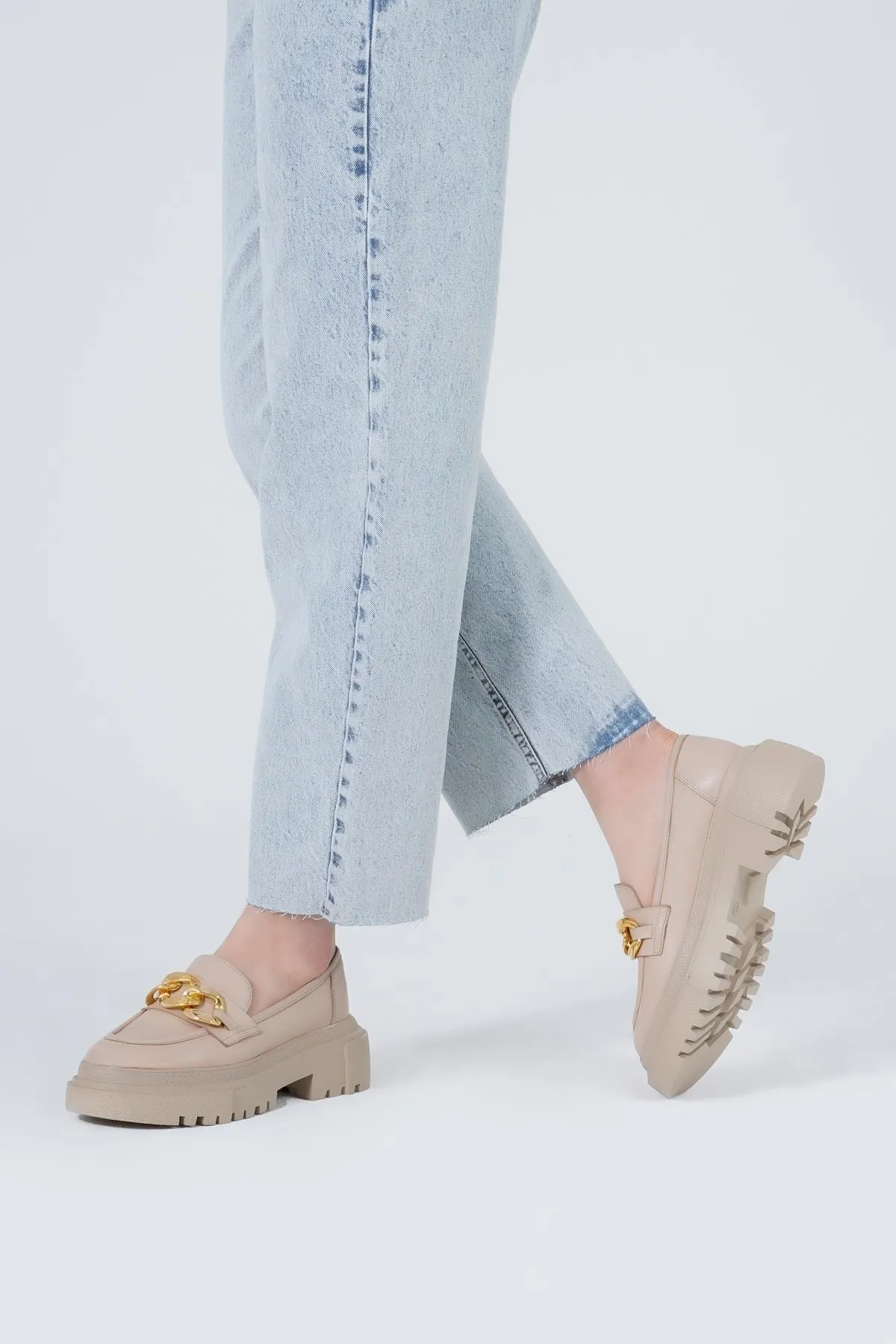 CZ London  Loafer - Beige - Flacher Absatz