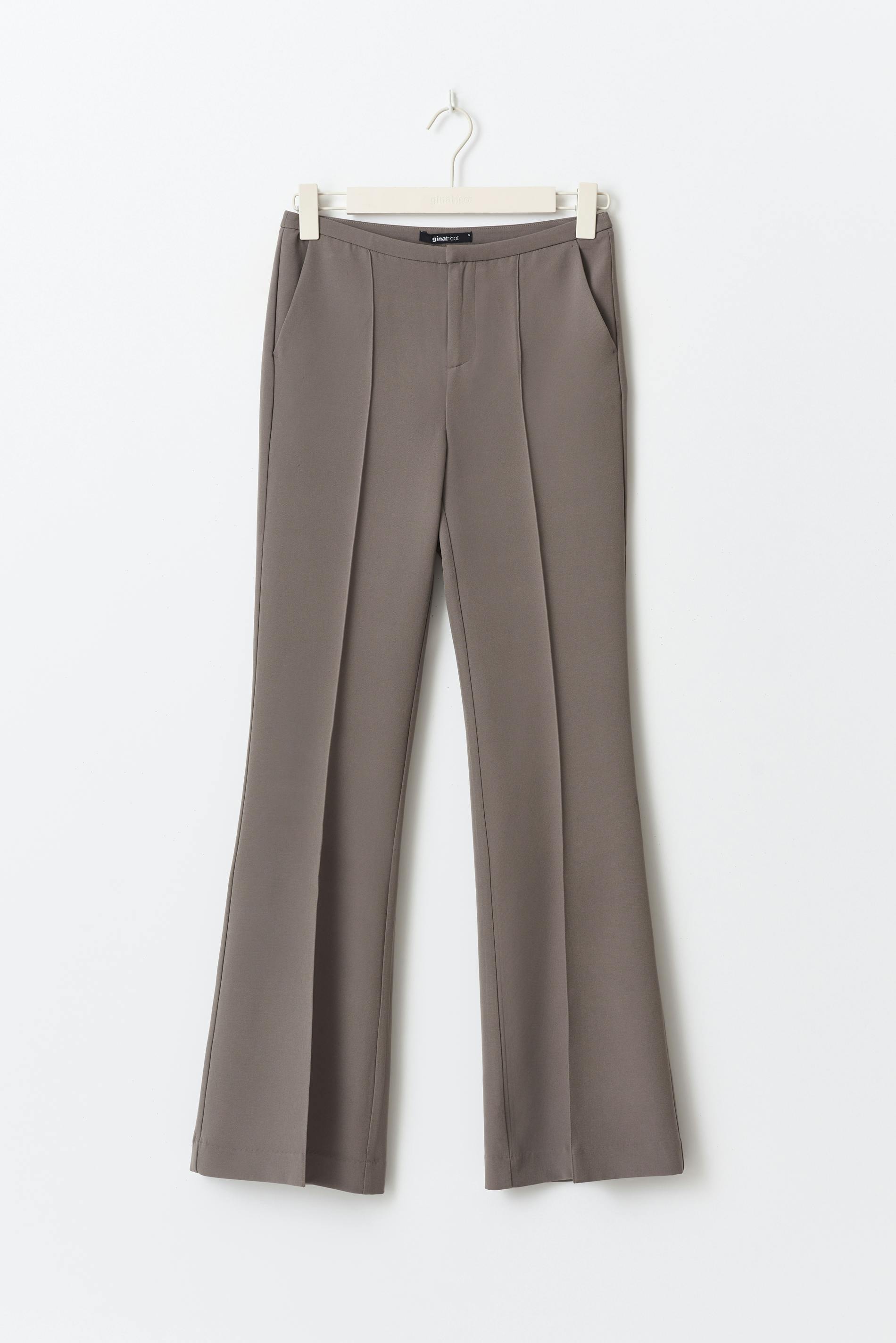 Mid waist bootcut trousers