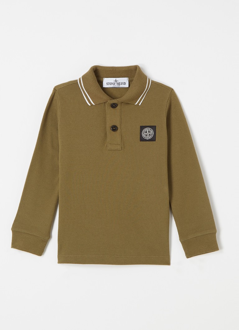 Πόλο μπλουζάκι Stone Island 20748 από βαμβακερό πικέ με κέντημα λογότυπου