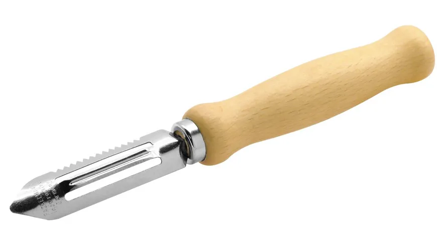 FACKELMANN Sparschäler mit Holzgriff 15cm