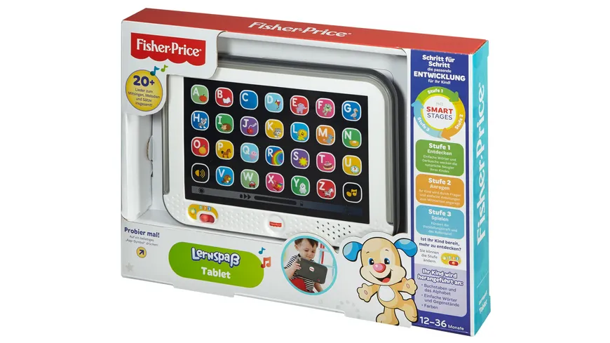 Fisher-Price Lernspaß Tablet, Baby-Spielzeug, Kindertablet, Lernspielzeug