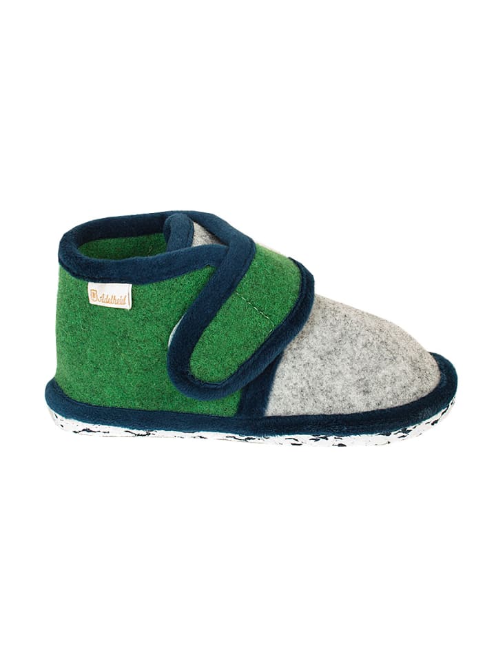 Adelheid Kinderpantoffeln grün in Grün günstig kaufen