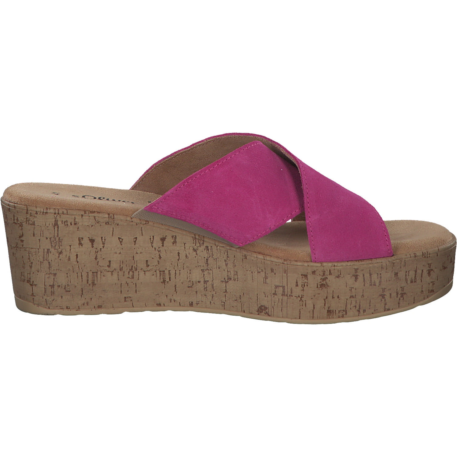 s. Oliver 27212, Plateau-Pantoletten, Damen, pink