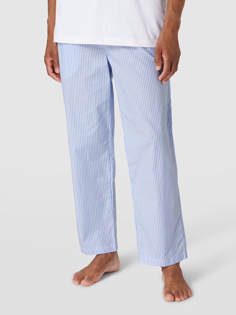 Pyjama-Hose aus Baumwolle in hellblau