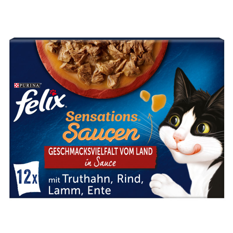 Felix Nassfutter Felix Sensations 12x85g Geschmacksvielfalt vom Land