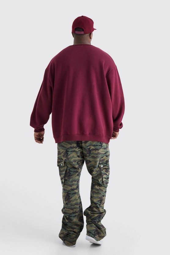 Plus Slim-Fit Camouflage Ripstop Cargohose