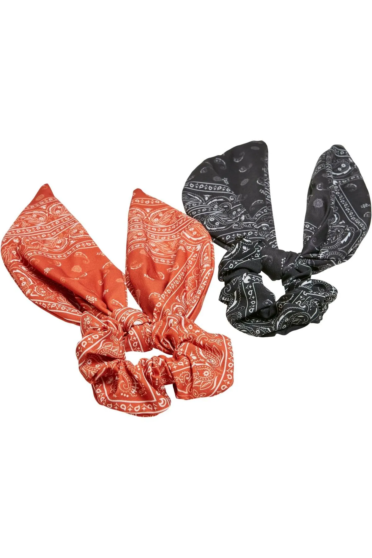 Urban Classics  Accessoires Bandana-Print Scrunchies mit XXL-Schleife 2er-Pack